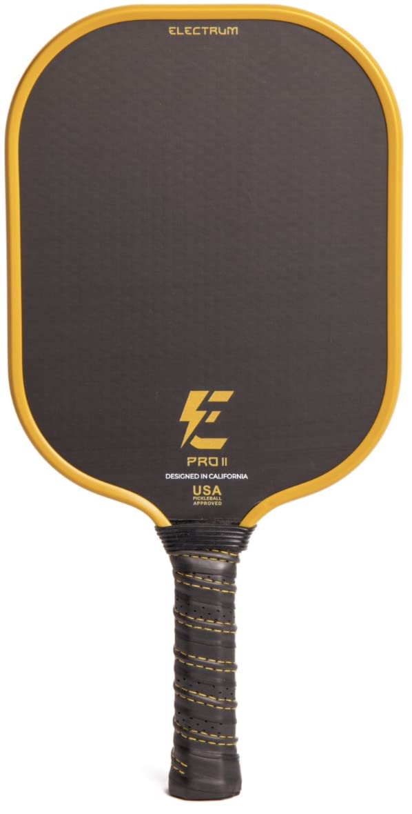 Electrum Pro II Pickleball Paddle USAPA Approved | Carbon Fiber Surface | Polypropylene Honeycomb Core | Best Paddle for Spin and Power | Lightweight