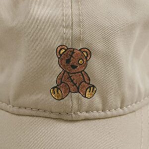 Riot Society Teddy Bear Embroidered Dad Hat - Sand, One Size