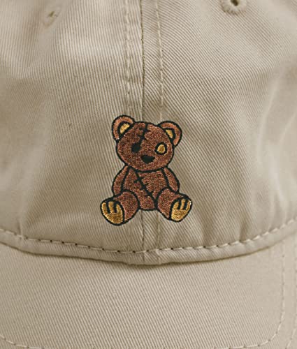 Riot Society Teddy Bear Embroidered Dad Hat - Sand, One Size