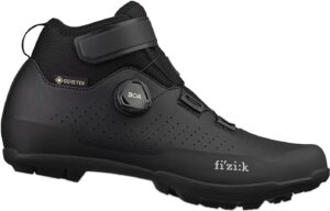 fizik unisex gtx gore-tex cycling shoe, black, 12-12.5 us men