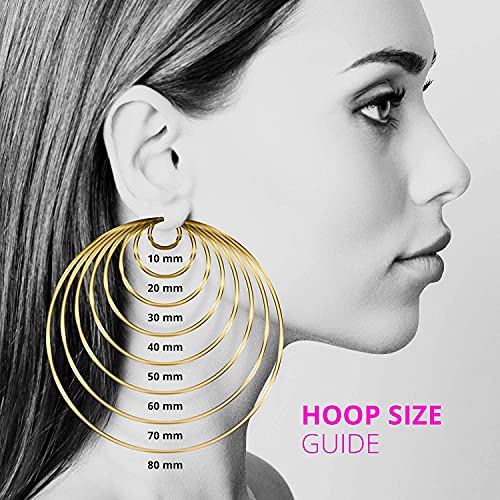 925 Sterling Silver Rhodium Plated Textured 3.7mm Twisted Hoop Earrings Measures 41x38mm Wide 3.75mm Thick Jewelry for Women