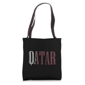 National Flag of Qatar souvenir gift for men women Tote Bag