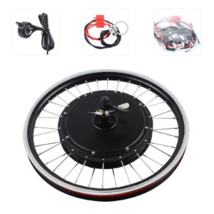 VPABES 48V 1000W Electric Bicycle Conversion Kit,20inch E-Bike Front Wheel Hub Motor Conversion Kit 50KM/H High Speed SW-810LED Display