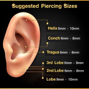 4PCS Steel Internally Lip Studs 16g 1.2mm 5/16 8mm 3mm Crystal Ball Labret Snake Bite Tragus Earrings Piercing Jewelry 9026