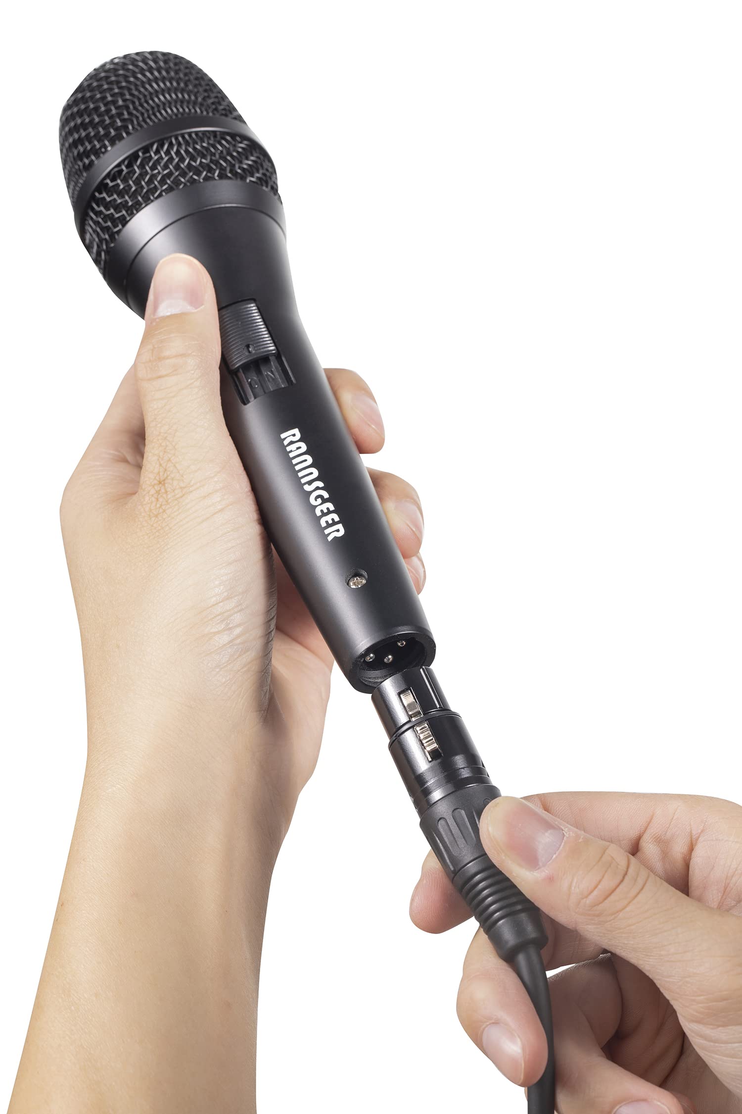 Rannsgeer Dynamic Vocal Handheld Karaoke Microphone with Cable and Carrying Case (RM82B)