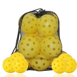 urspasol pickleballs outdoor play 12 pcs usapa approved enduring usa tournament pickle balls balls 40 holes with highly bounce high visibility with mesh bag