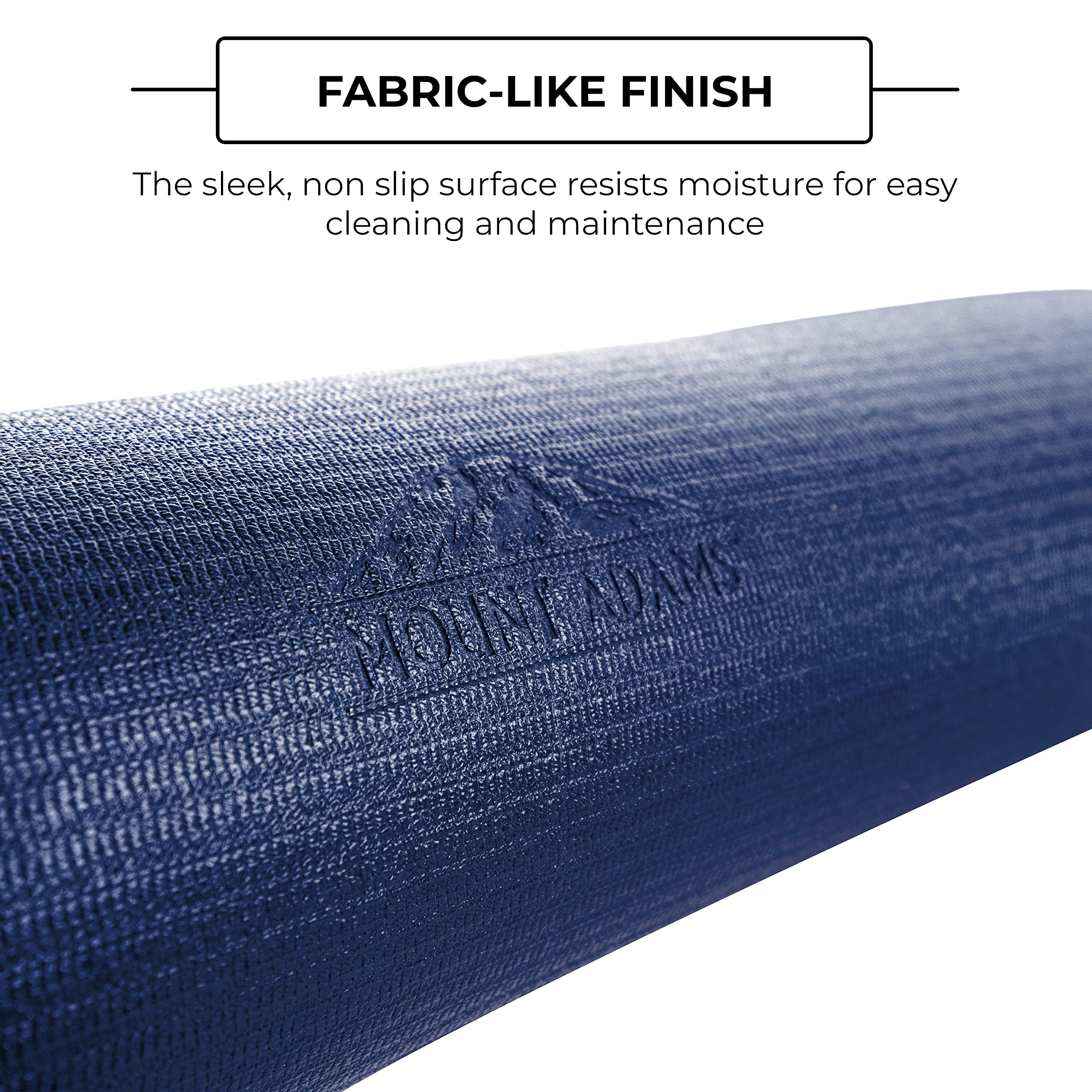 Mount Adams Pro Fit XL Yoga Mats, 74" x 26" x 6mm, Pack of 4, Bulk Durable Foam Exercise Mats, Non-Slip Extra Large Yoga Mat for Studios, Pilates, Cross Fit, and Weight Training, Navy