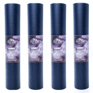 Mount Adams Pro Fit XL Yoga Mats, 74" x 26" x 6mm, Pack of 4, Bulk Durable Foam Exercise Mats, Non-Slip Extra Large Yoga Mat for Studios, Pilates, Cross Fit, and Weight Training, Navy