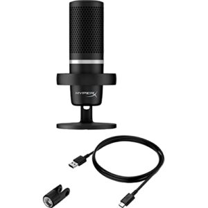 HyperX Duocast Omnidirectional USB Microphone RGB Lighting Black (Renewed)