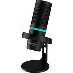 HyperX Duocast Omnidirectional USB Microphone RGB Lighting Black (Renewed)