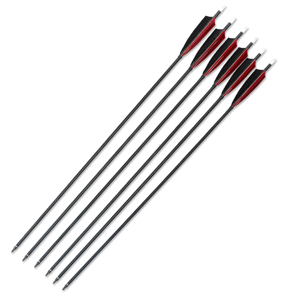 PMZ Archery 31" Mix Carbon Arrow 6pcs 12pcs for Hunting Recurve Bow(12pcs,Without Stickers)