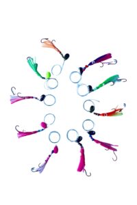 kokopros kokanee fishing hoochies - 10 pack