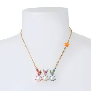 Betsey Johnson Bunny Bar Necklace