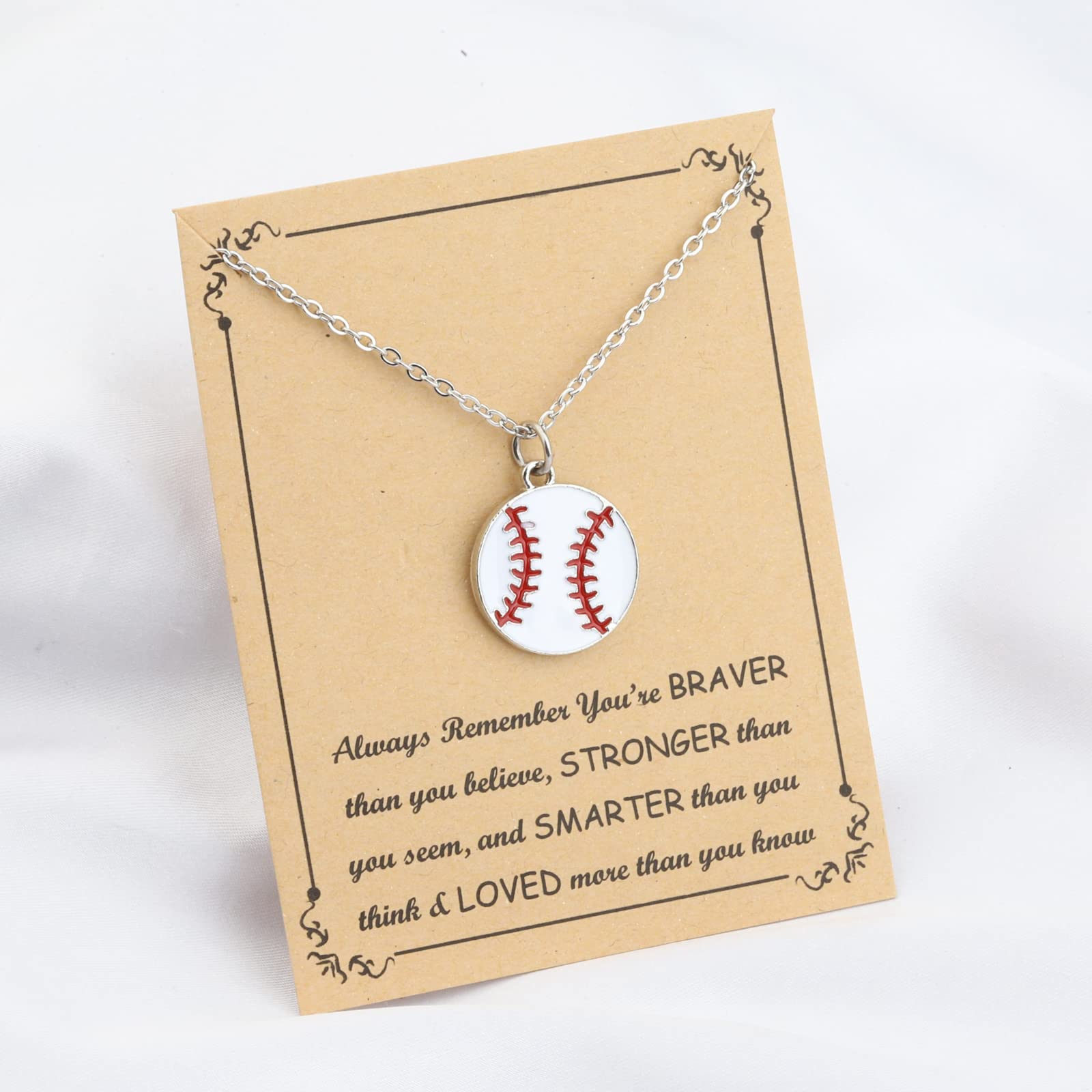 FUSTMW Baseball and Baseball Bat Cross Necklace Baseball Lovers Jewelry Gifts for Baseball Moms Baseball Player Gifts (silver)