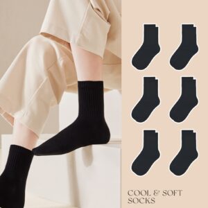 HAVE A TREE 3-6 Pack Womens Crew Casual Calf Socks (H002-6B)