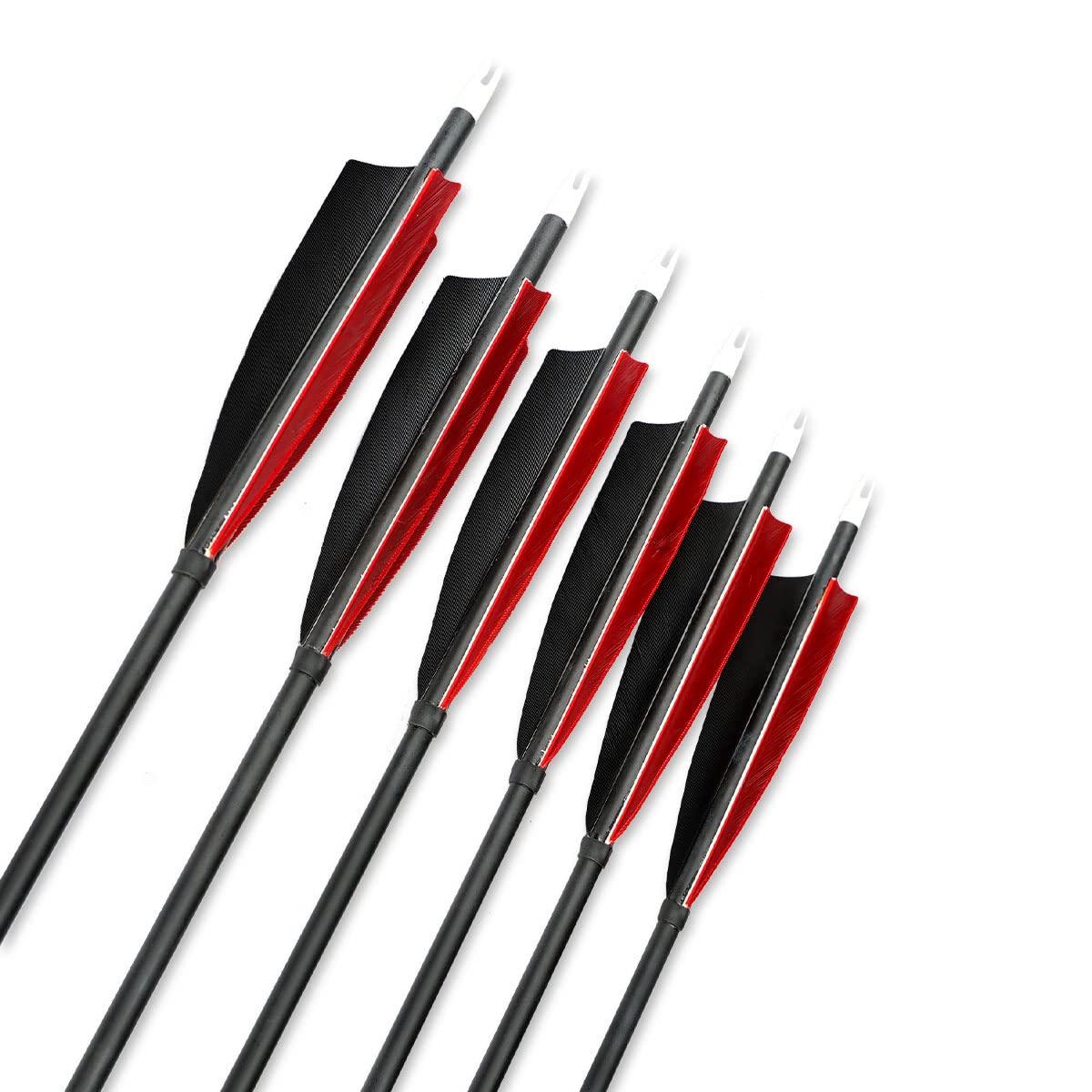 PMZ Archery 31" Mix Carbon Arrow 6pcs 12pcs for Hunting Recurve Bow(12pcs,Without Stickers)