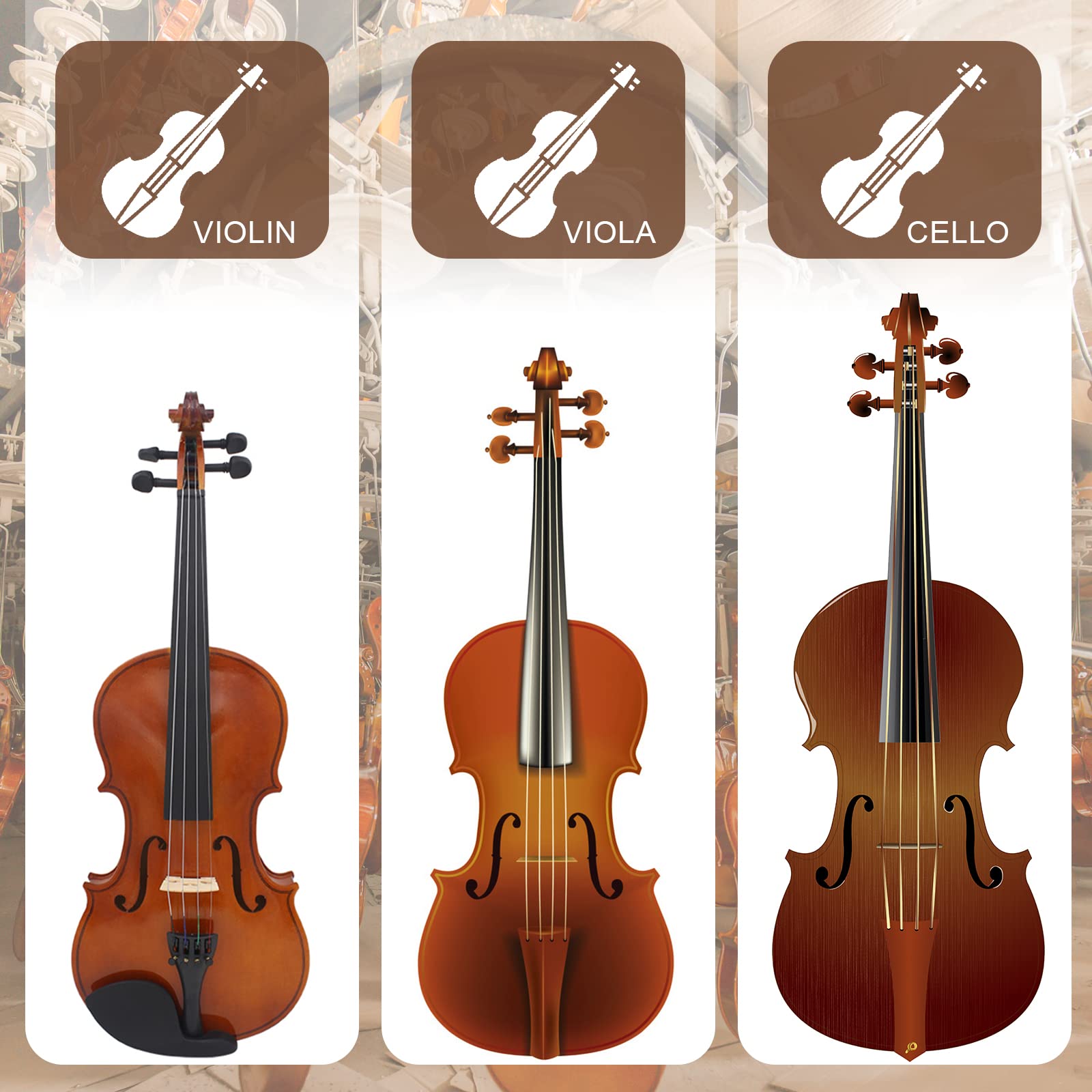 Dulphee Violin Wall Mount Violin Hanger with Bow Hook, Rosewood Violin/Viola Stand Accessories for Home & Studio (Rosewood)