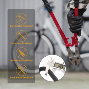 Circooter Bike U Lock, Heavy Duty Security U Cable Bike Lock Electric Scooter Anti Theft U Lock with 3Keys & Mounting Bracket Bicycle Secure Locks