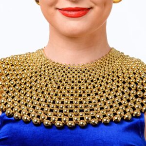 Statement Collar Beaded Pearl Bib Necklace (Gold)