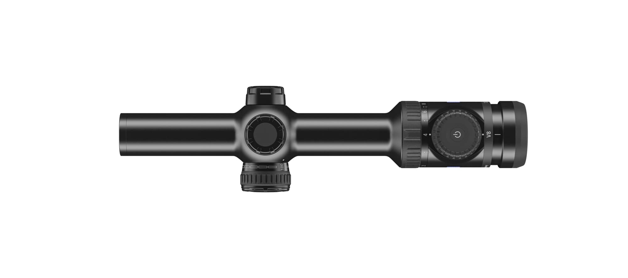 ZEISS V8 1-8x24 Riflescope with Illuminated Plex Reticle (#60) - Capped Turrets - .33 MOA - Fixed Parallax