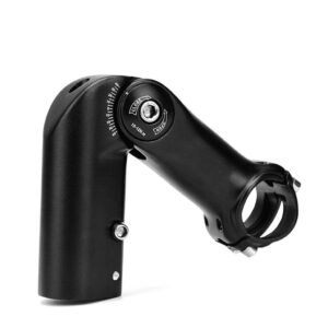 lyycx 31.8mm stem alloy 0-60° mountain bike road bmx cycling handlebar stem for 28.6mm or 1-1/8" front fork (size : short section)