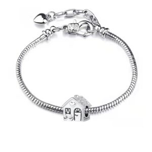 NARTGO Home Family House Charm Compatible with Pandora Charms Bracelets