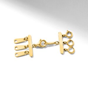 RS Pure by Ross-Simons Italian 14kt Yellow Gold Layering Clasp