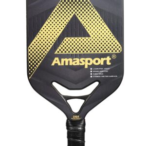 Matrix Pickleball Paddle Explore 002 - Graphite Textured Surface - Diamond Cutting Air Dynamic Throat Pickleball Elongated Rackets with Large Sweet Spot, More Power & Reach