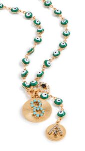 elizabeth cole women's galia necklace, green, one size