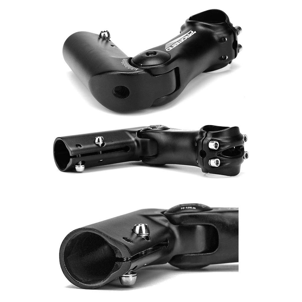 LYYCX 31.8mm Stem Alloy 0-60° Mountain Bike Road BMX Cycling Handlebar Stem for 28.6mm or 1-1/8" Front Fork (Size : Short Section)