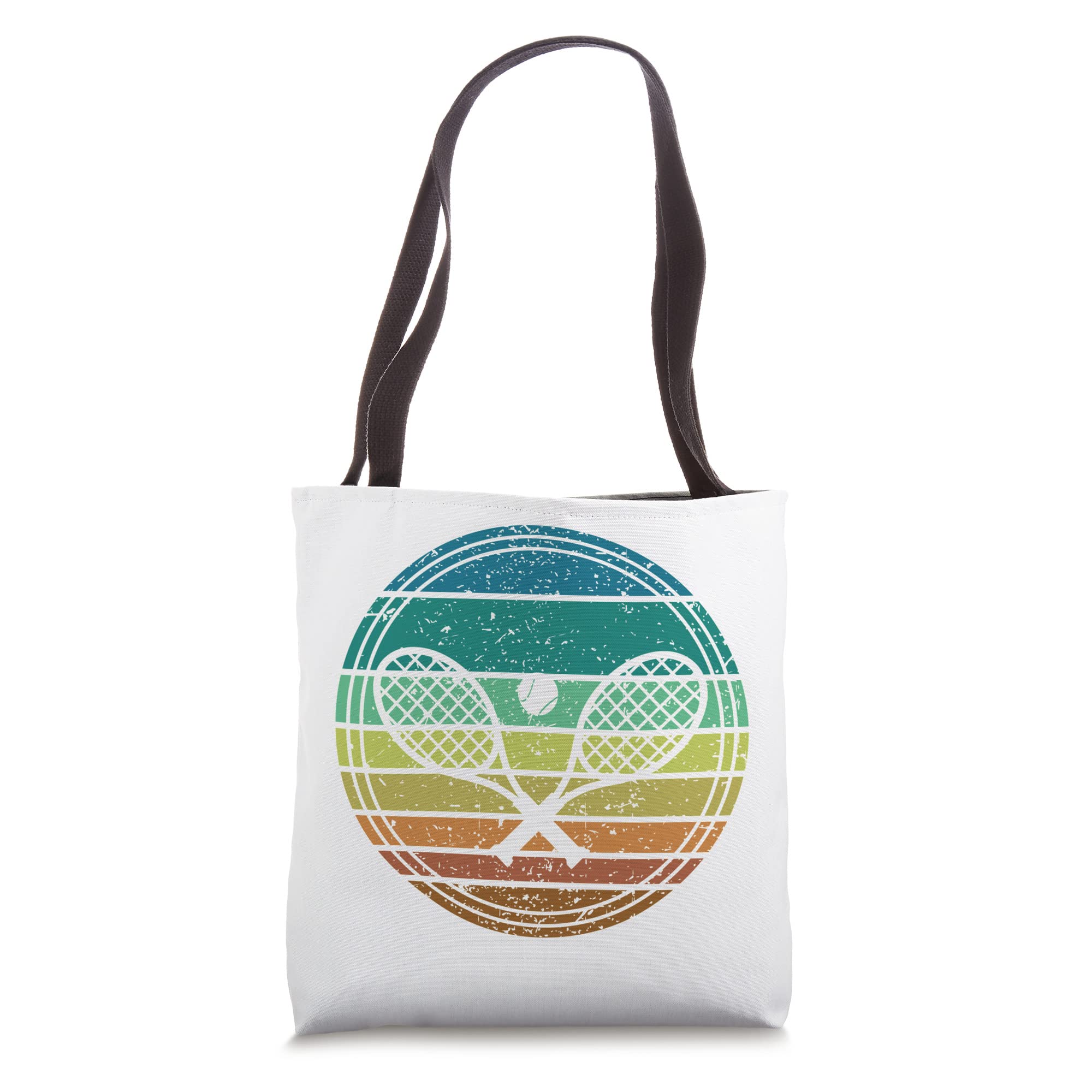 Tennis Player Racquet Ball Retro Vintage Racket Lawn Tennis Tote Bag