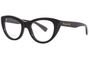 gucci gg1172o 001 black cat-eye women's eyeglasses