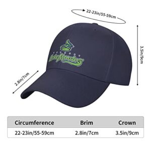 ONWARM Vermont_Lake_Monsters Baseball Cap Hats Adjustable Fashion Uv Protection Caps Unisex Navy Blue