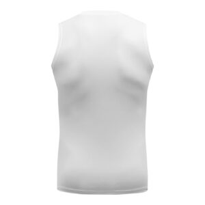 Compression Shirt Men Fitness Compression Tank Top Sleeveless Shirt Quick Dry Bodybuilding Workout Running Vest White M