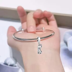 NARTGO Miss Cat Charm Compatible with Pandora Charms Bracelets