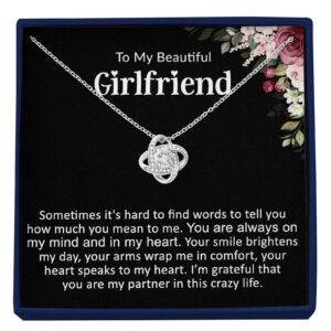 faithmonk girlfriend necklace gift necklace for fiancée or to my future wife girlfriend birthday gift ideas christmas anniversary (standard box, sometimes)