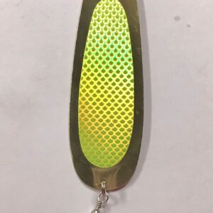 Montana Tackle Kokanee Dodger: uv Chartreuse Prism/brass