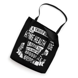 Home Health Aide Apparel - Awesome Heartfelt Aides Design Tote Bag