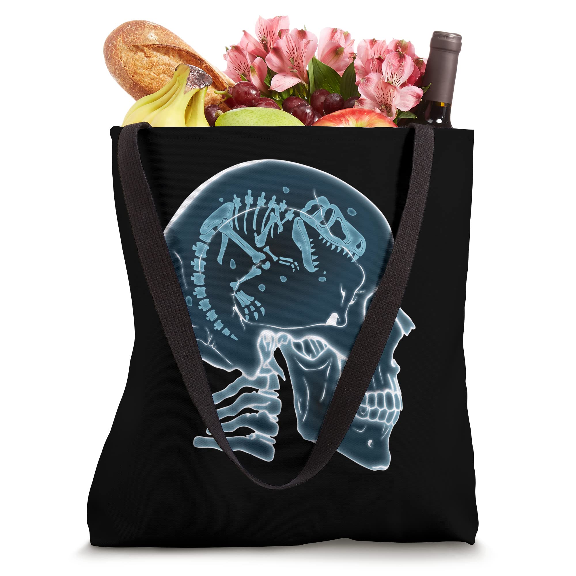 Skull Paleontology Paleontologist Fossil Dinosaurs Men Women Tote Bag