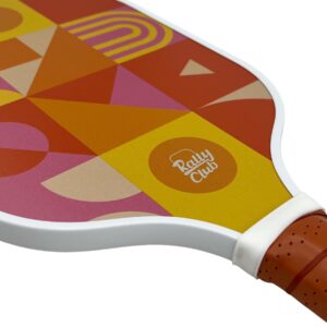 Rally Club Pickleball Paddles for Men & Women | Carbon Fiber and Polymer Honeycomb Composite Core | Lightweight Durable | Uniquely Designed Stylish Pickleball Set & Single Paddles | Gold Coast