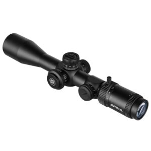 SPINA OPTICS 4-16x44 FFP First Focal Plane Riflescopes with Mil-dot Reticle and Parallax Adjustment, Waterproof, Fogproof Black Rifle Scope, 30mm Tube (with 11mm mounts)