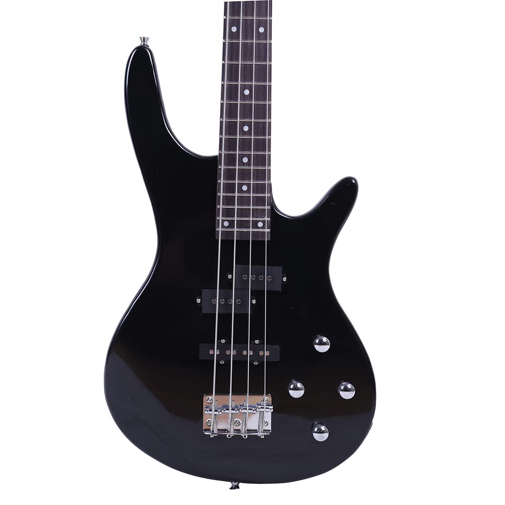 Exquisite Stylish Bass Guitar - IB Bass with Power Line and Wrench Tool - Rosewood Fingerboard - Professional Bass Guitar With 4 Thicker Strings And Larger String Tension - Sunset Color