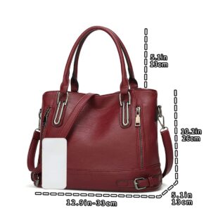 Women's Handbag Tote Bag Large Capacity Women's Shoulder Bag Crossbody Bag (Brown)