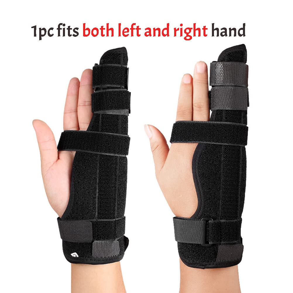 PENINSULA LOVE Boxer Finger Splint Pinky Finger Splint Hand Brace Boxer Fracture Splint 4th 5th Metacarpal Splint Support for Trigger Finger, Arthritis, Fracture, Broken Ring,Tendonitis