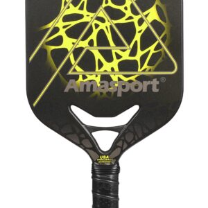 Matrix Pickleball Paddle Future 002- Graphite Textured Surface - Diamond Cutting Air Dynamic Throat Pickleball Standard Rackets Shape with Blend of Power and Control