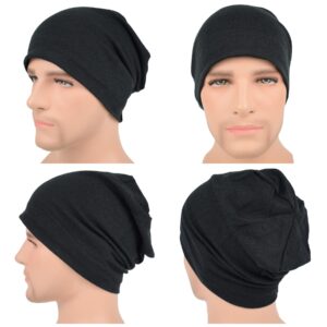 EINSKEY Cotton Slouchy Beanie Hat for Men/Women, Lightweight Oversize Large Thin Skull Cap Chemo Cap Night Sleeping Cap