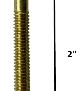 AIAS Brass Plated Tension Rods for Drums - (2 inch) - 12 Pack