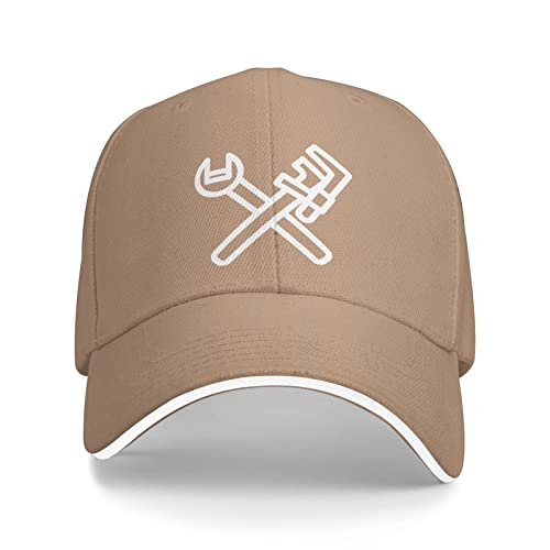 fwoeqiz Plumbing-Tools Trucker Hats Adjustable Natural Baseball Cap for Men Women Outdoor Sports Dad Hat