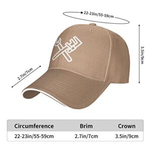 fwoeqiz Plumbing-Tools Trucker Hats Adjustable Natural Baseball Cap for Men Women Outdoor Sports Dad Hat