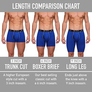 2UNDR Men's Flow Shift 9" Long Leg Underwear (White, Large)